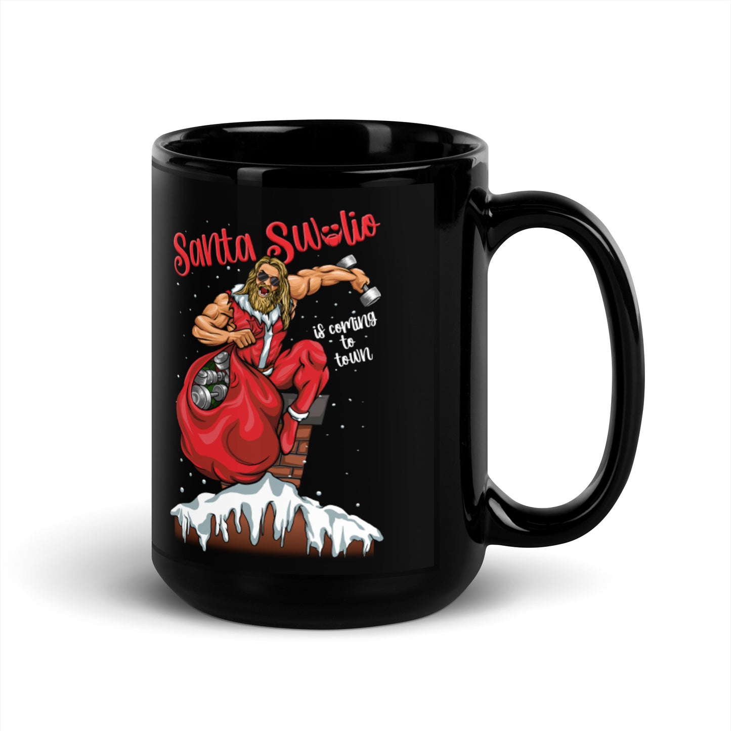 Santa Swolio Is Coming To Town Mug