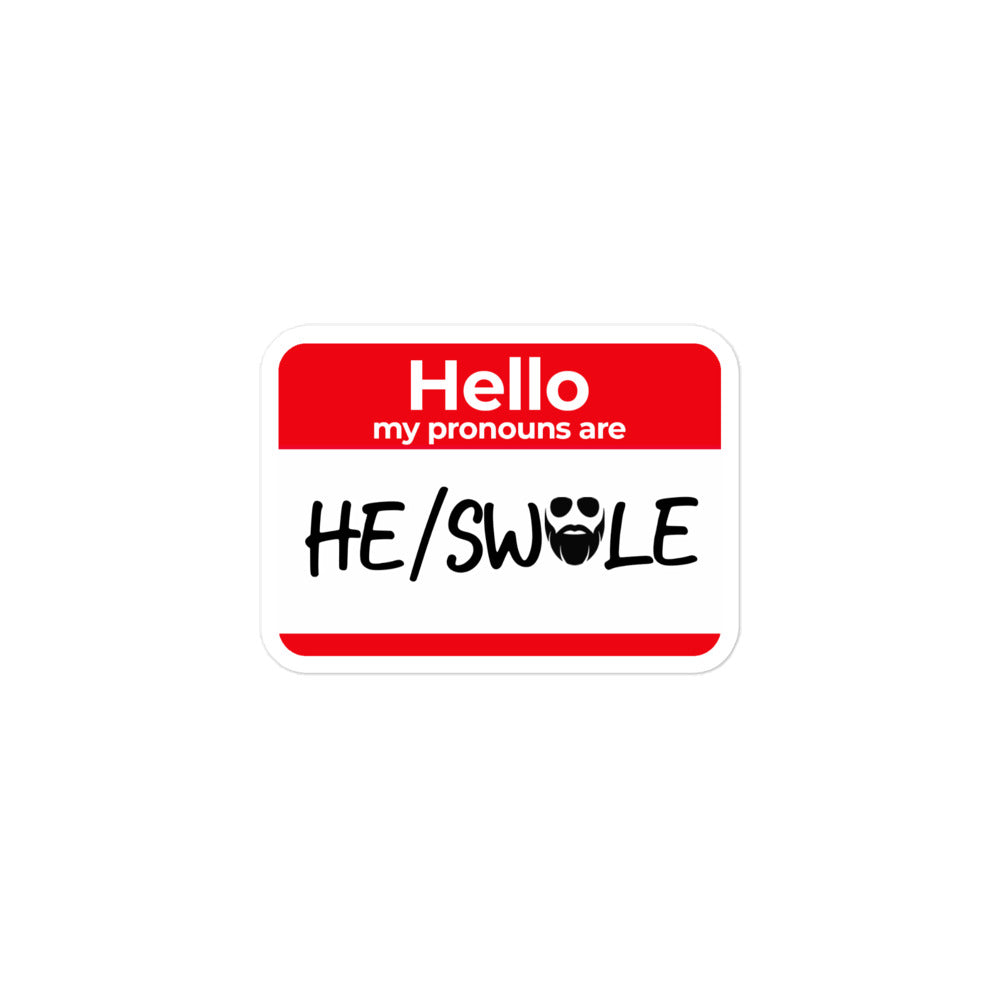 He/Swole Sticker