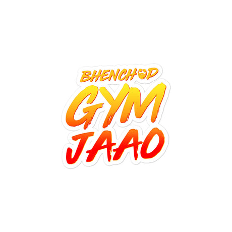 Bhenchod Gym Jaao Sticker