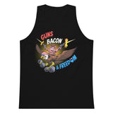 Guns, Bacon & Freedom (Image) Premium Tank Top