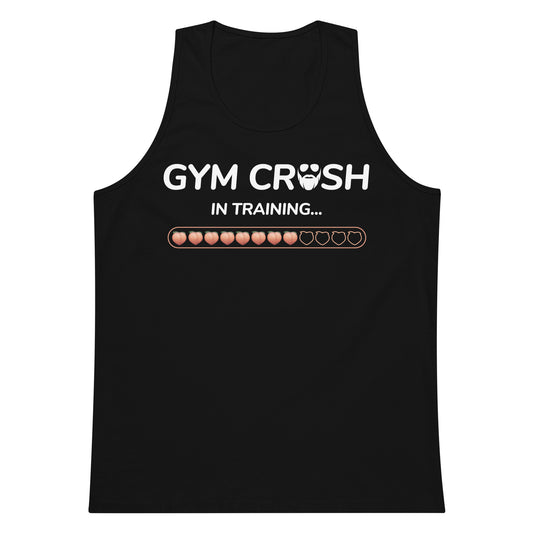 Gym Crush In Training (Peach) Premium Tank Top
