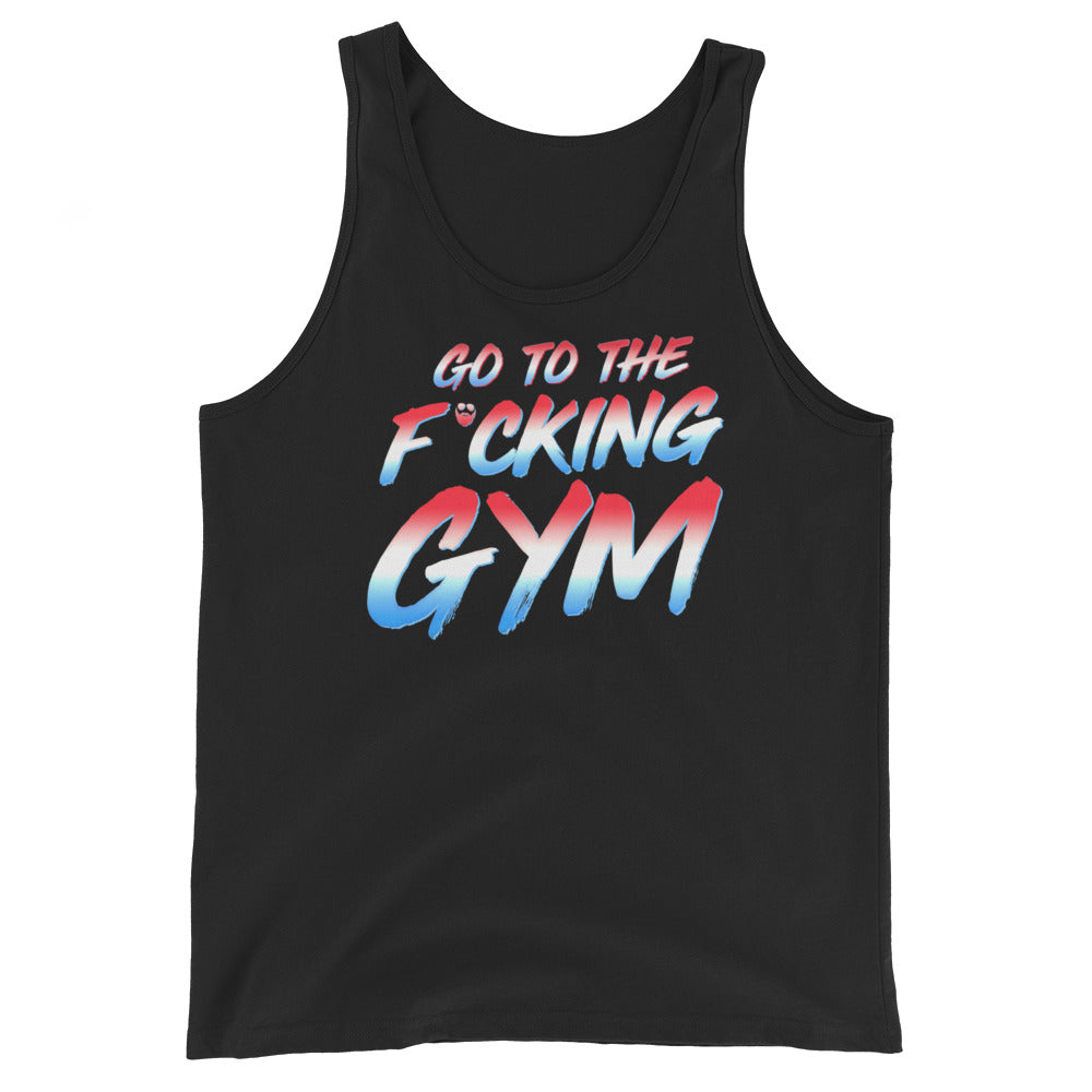 Go To The F*cking Gym USA Tank Top – Papa Swolio