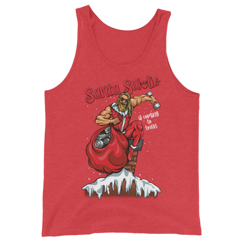 Santa Swolio Is Coming To Town Tank Top