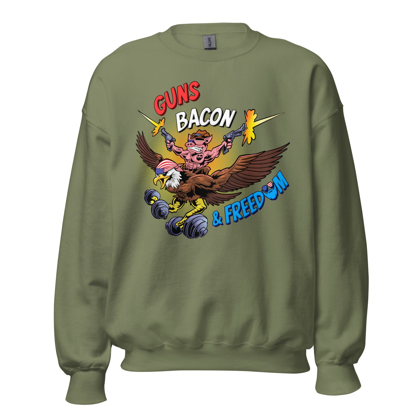 Guns, Bacon & Freedom (Image) Sweatshirt