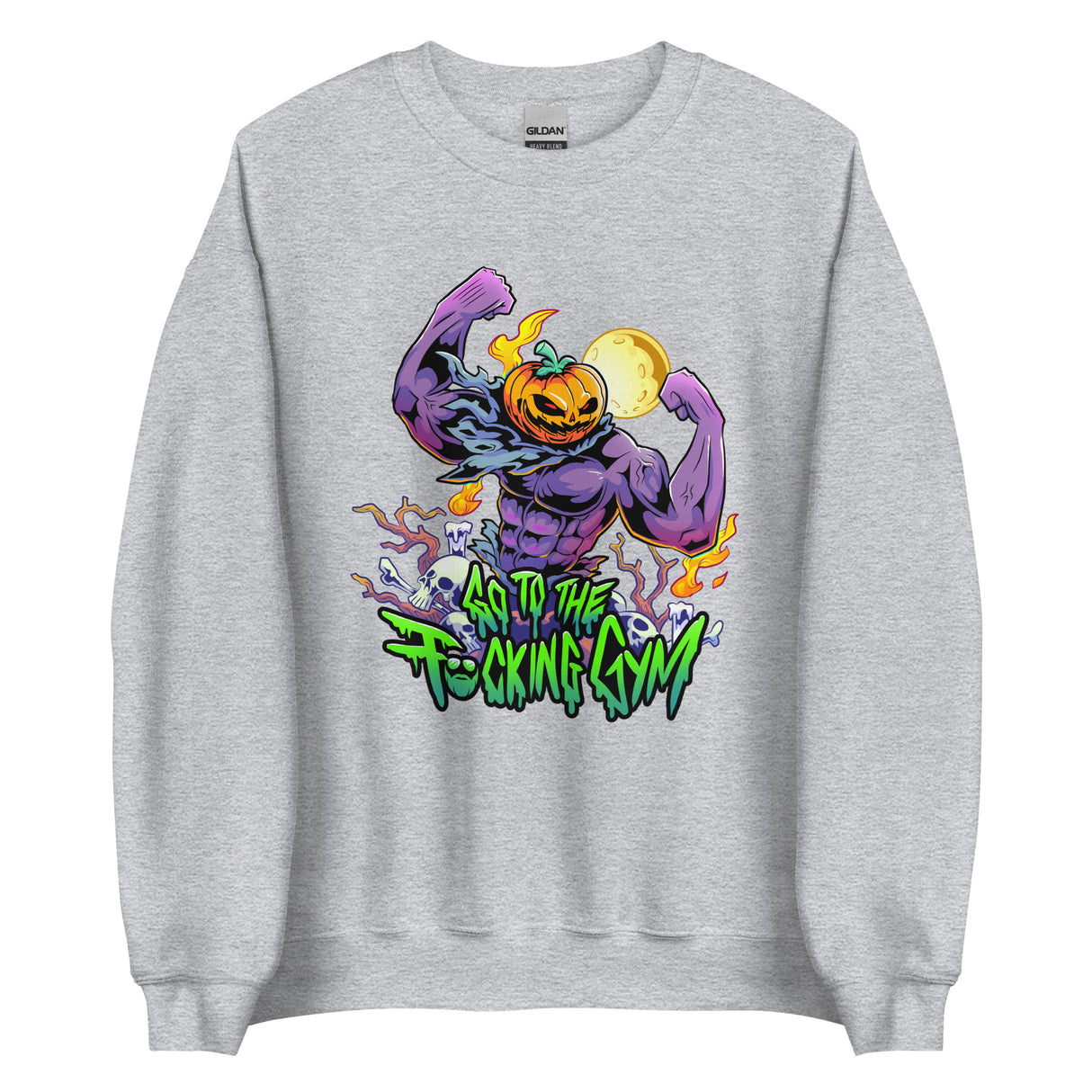 Pumpkin Head Go To The F*cking Gym Sweatshirt