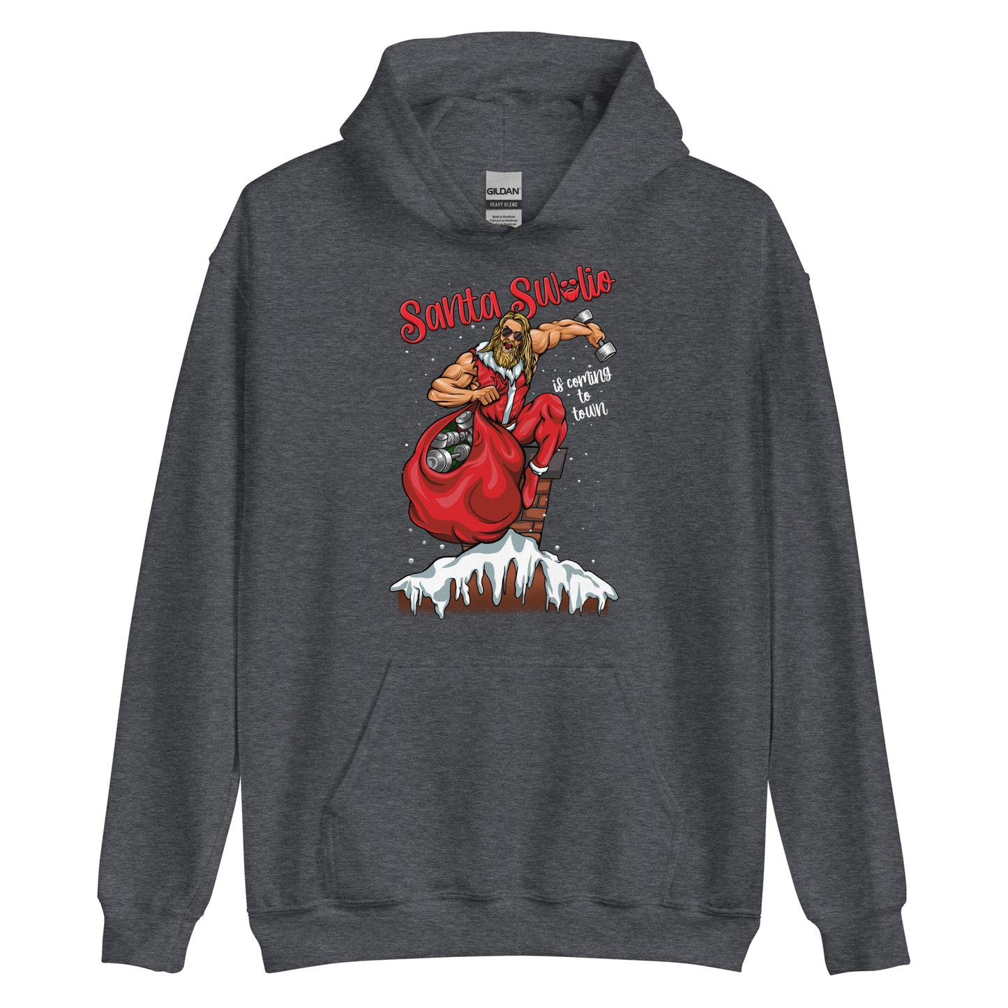Santa Swolio Is Coming To Town Hoodie