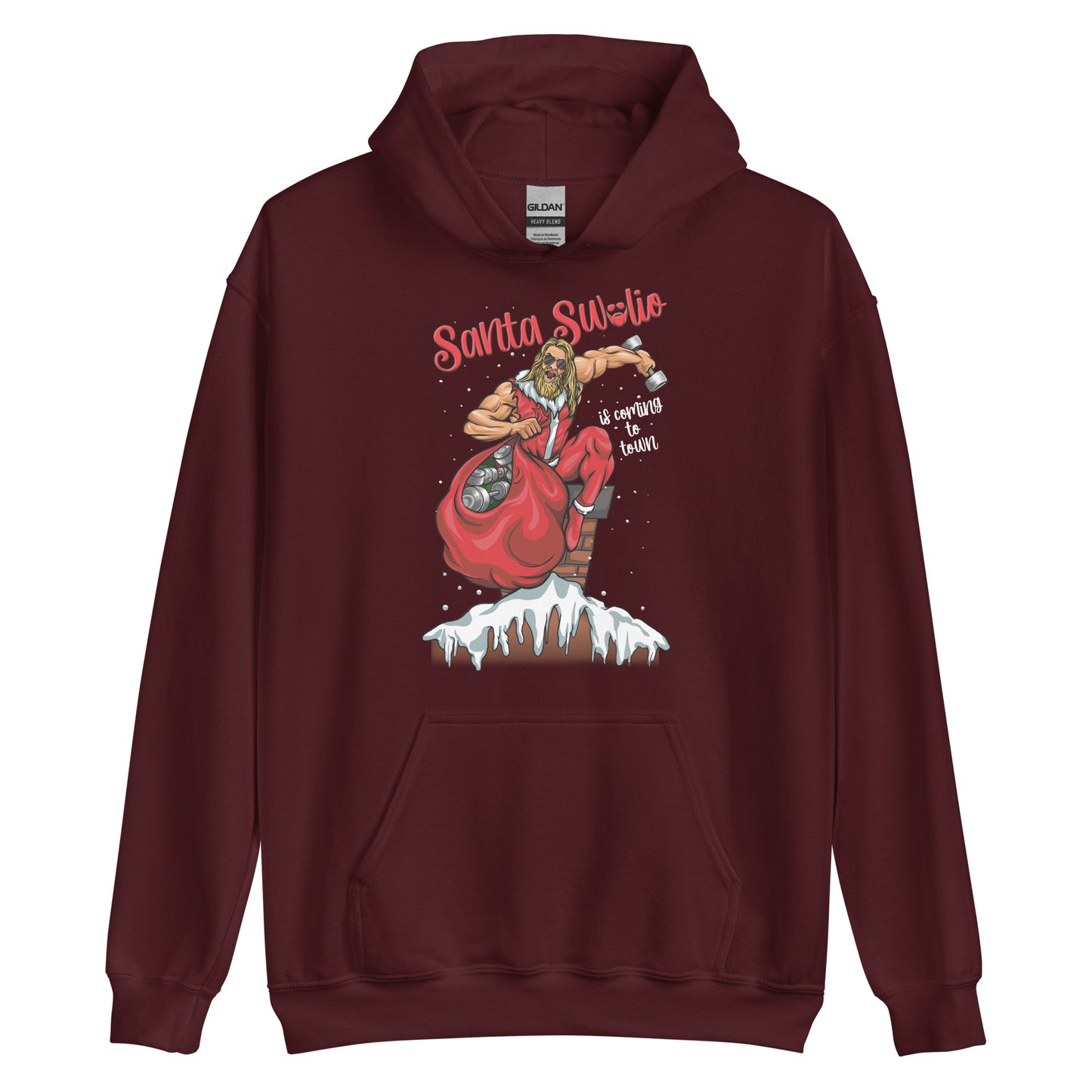 Santa Swolio Is Coming To Town Hoodie
