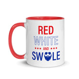 Red, White and Swole Mug