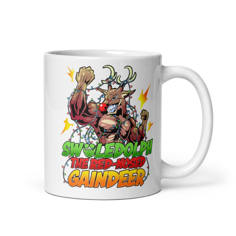 Swoledolph The Red-Nosed Gaindeer Mug