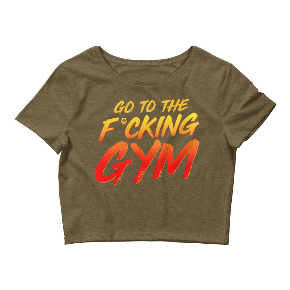 Cropped on sale gym tee