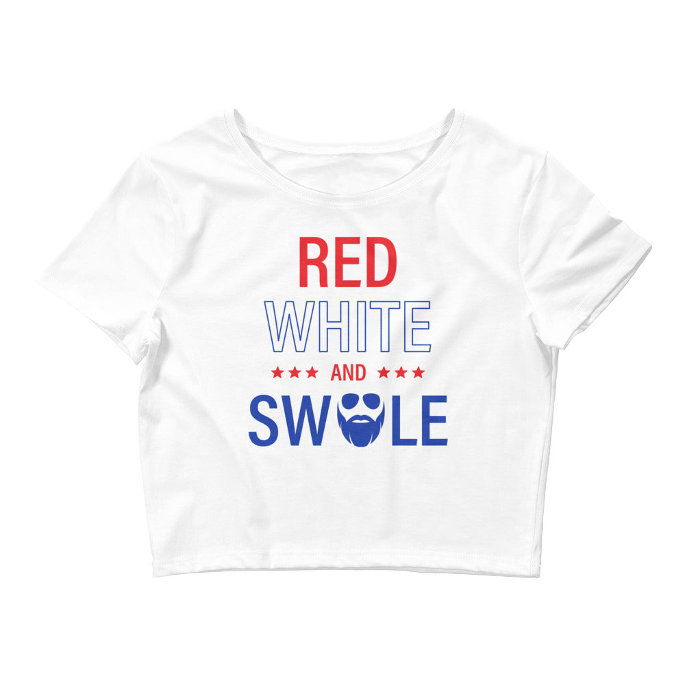 Red, White and Swole Women’s Crop Tee