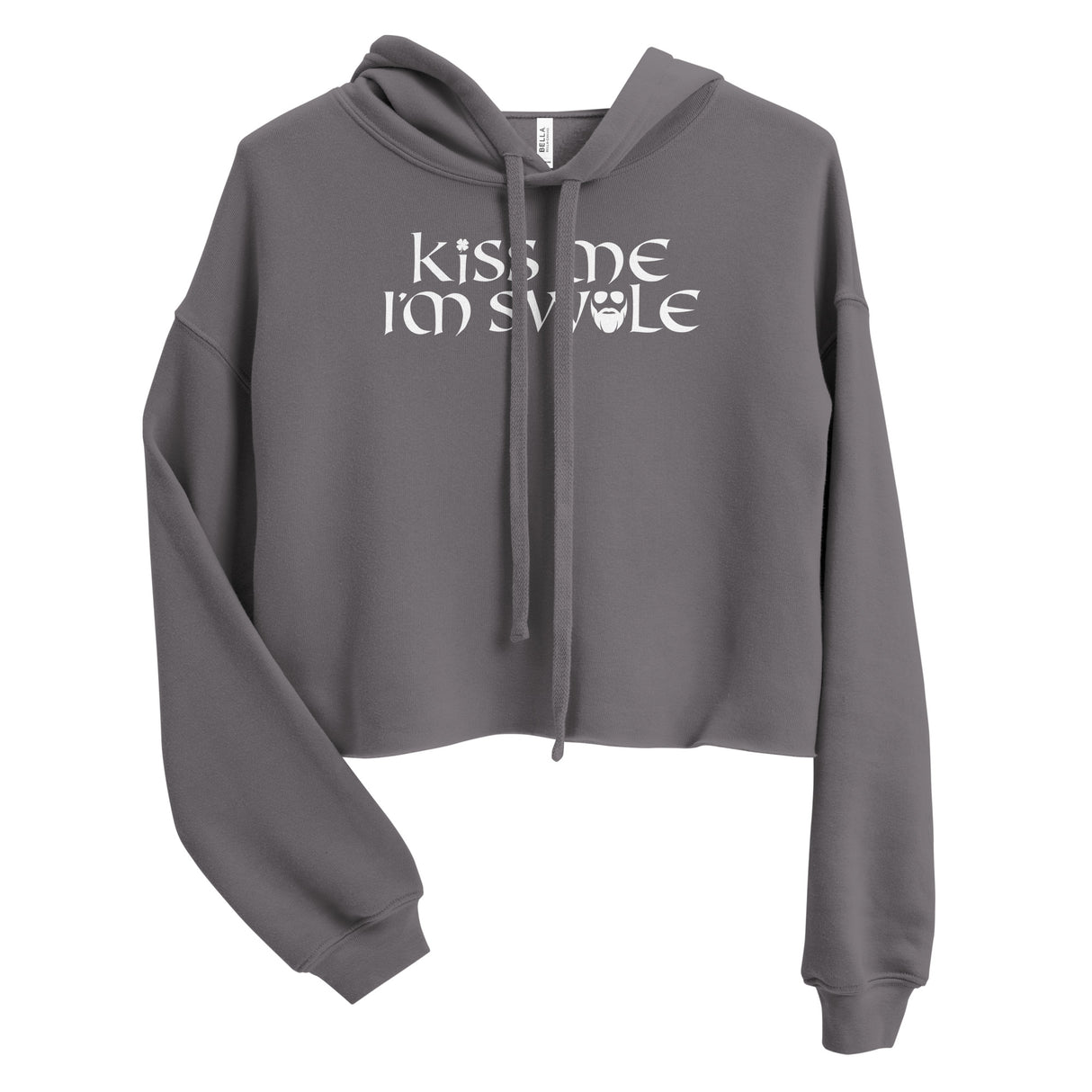 Kiss Me I'm Swole Crop Hoodie