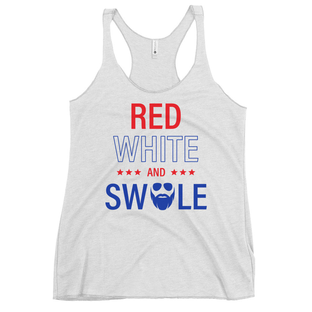Red, White and Swole Women's Racerback Tank