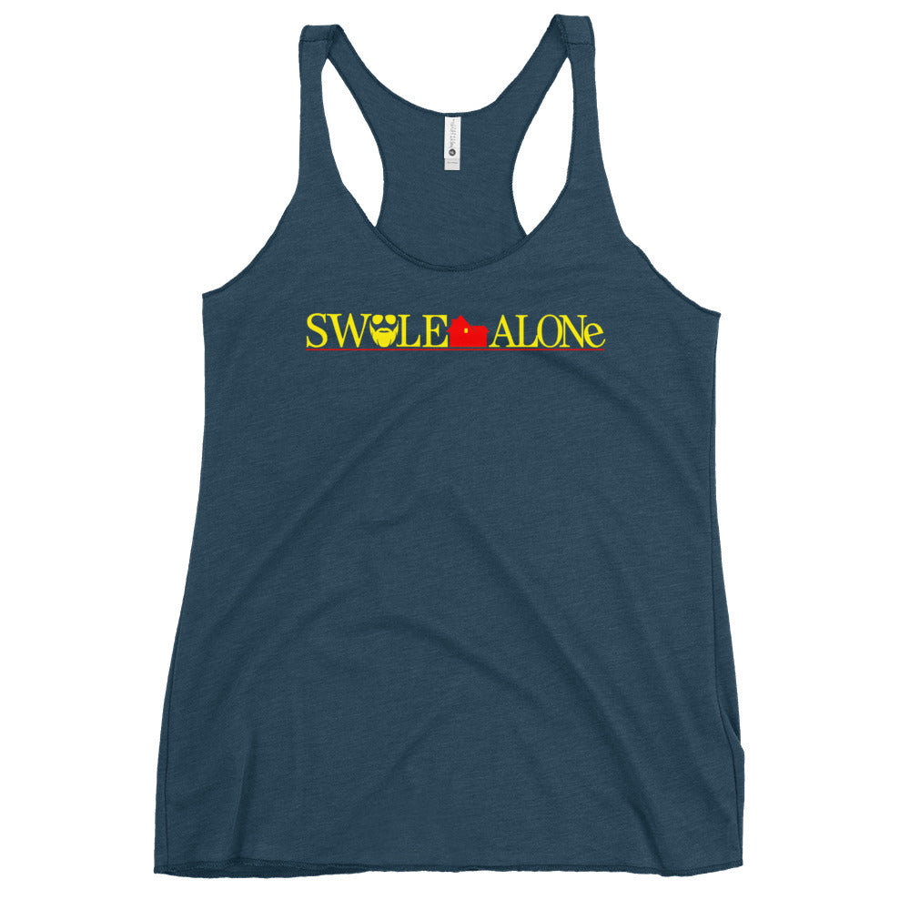 Swole Alone (Logo) Women's Racerback Tank