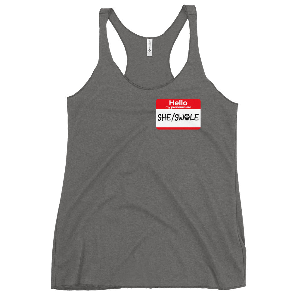 She/Swole Women's Racerback Tank