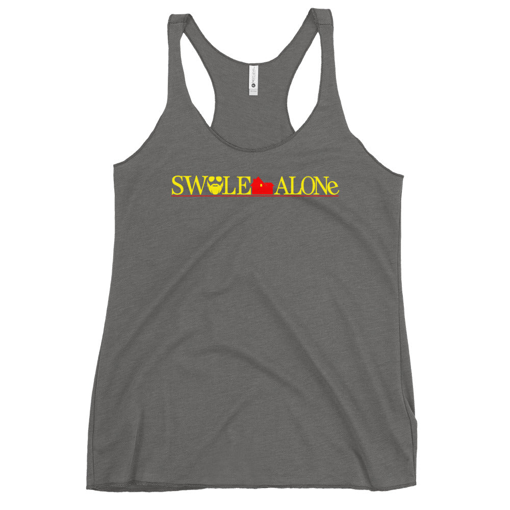 Swole Alone (Logo) Women's Racerback Tank