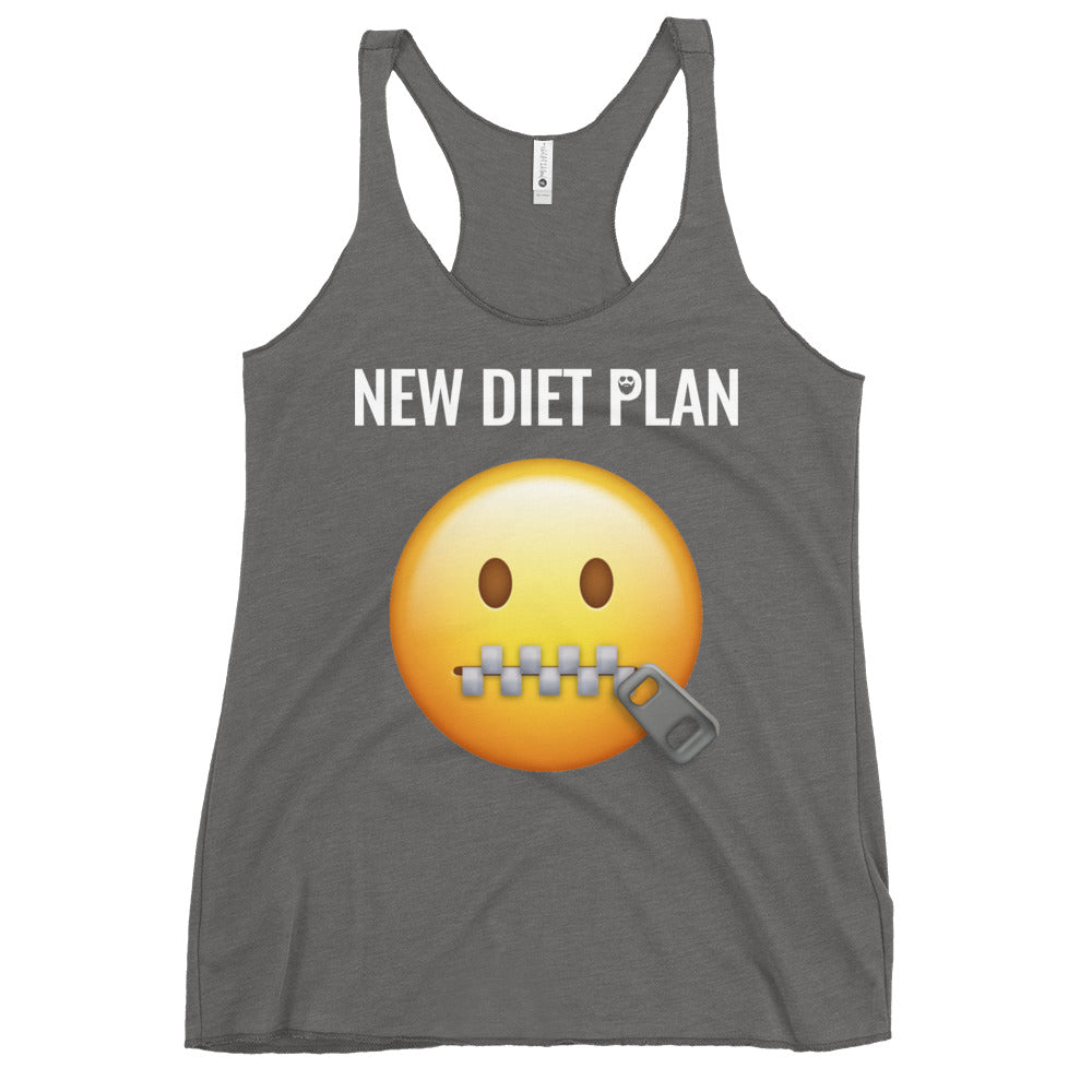 New Diet Plan Women's Racerback Tank