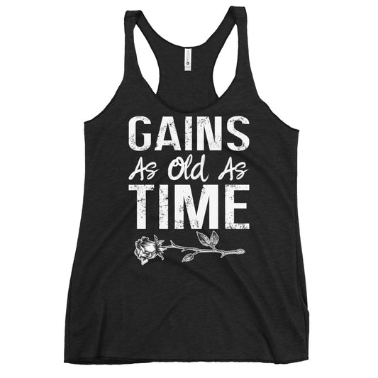 Gains As Old As Time Women's Racerback Tank