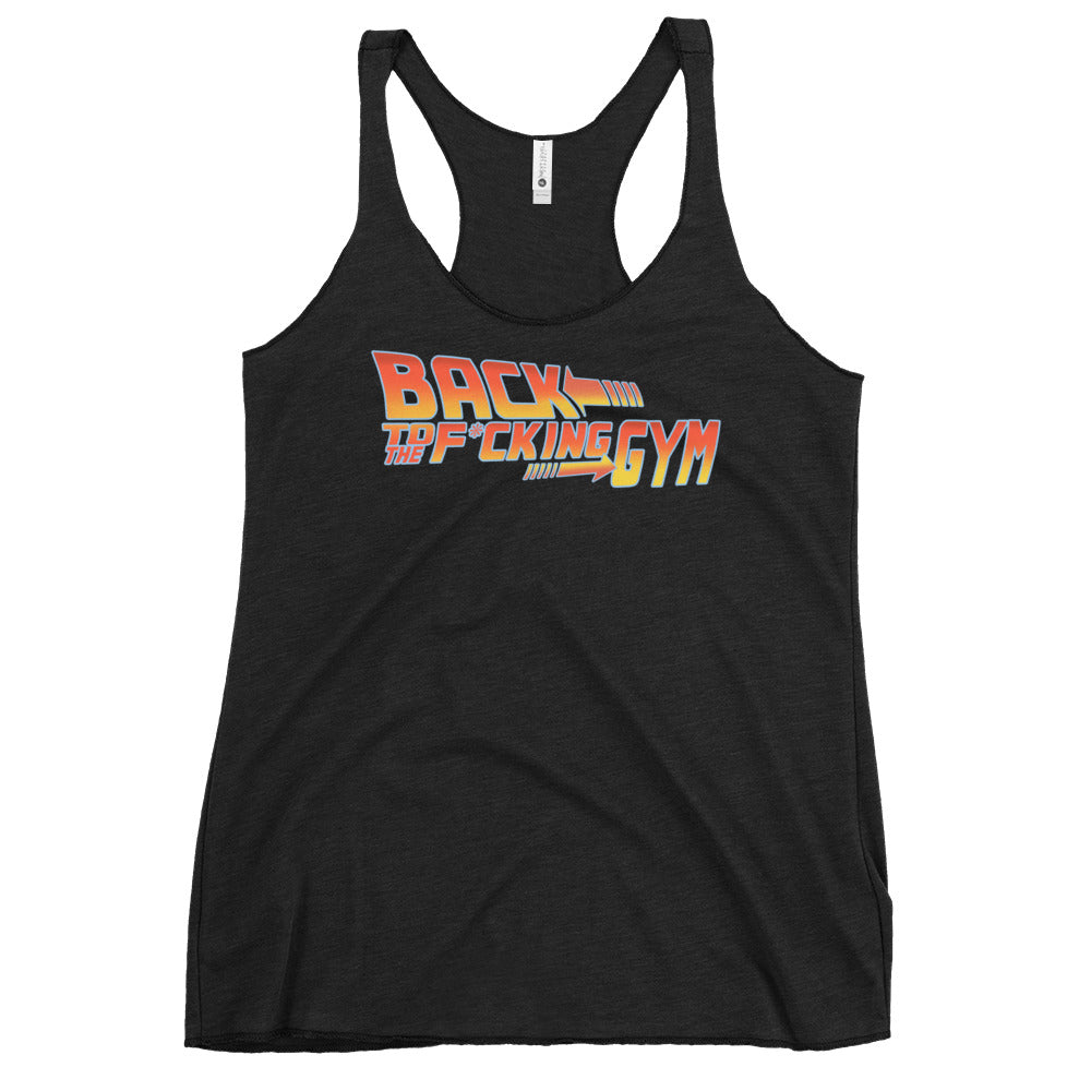 Back To The F*cking Gym (Logo) Women's Racerback Tank