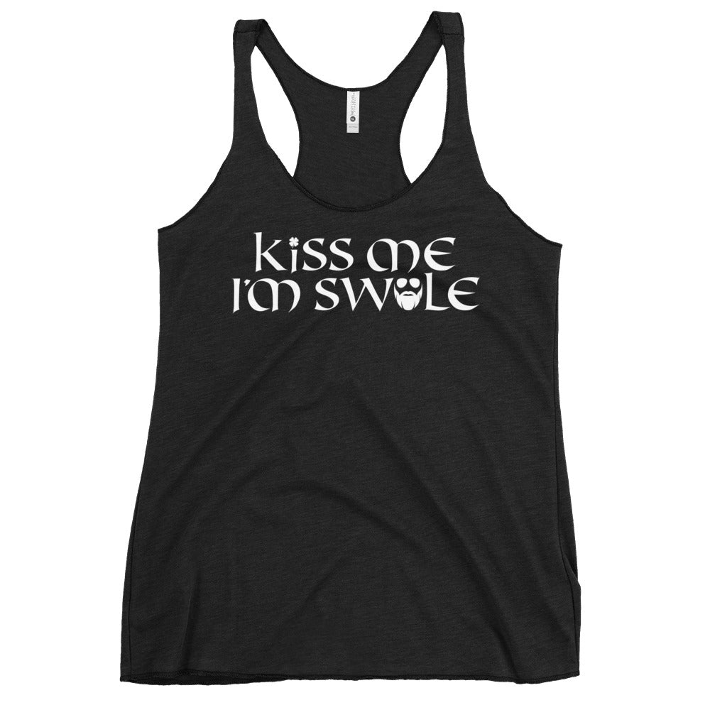 Kiss Me I'm Swole Women's Racerback Tank