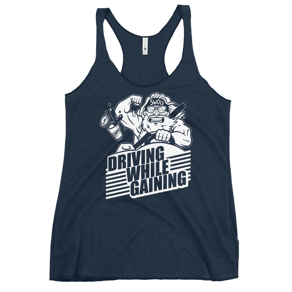 Driving While Gaining Women's Racerback Tank