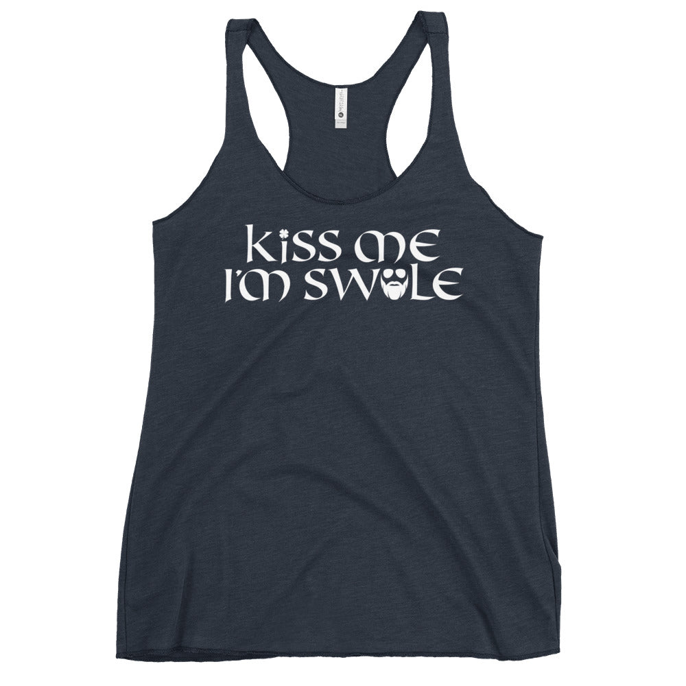 Kiss Me I'm Swole Women's Racerback Tank