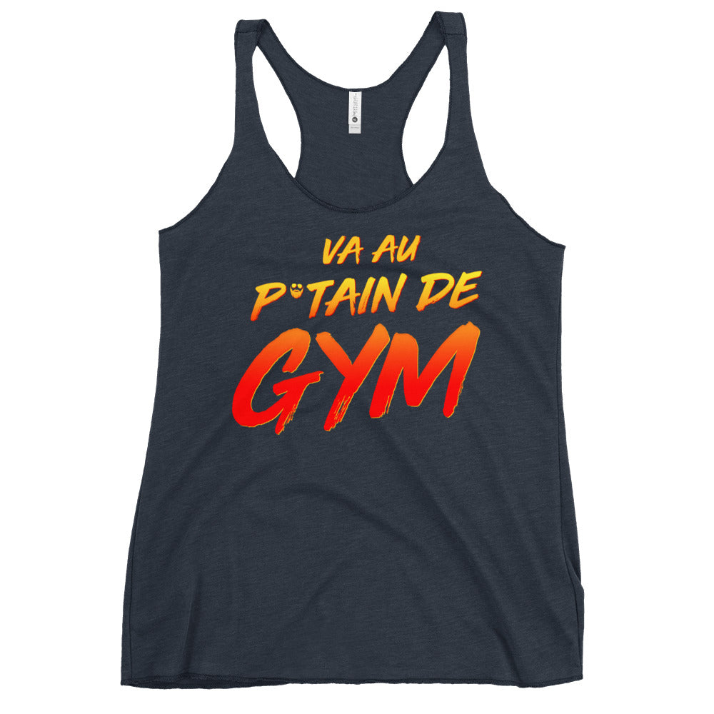 Va Au Putain De Gym Women's Racerback Tank