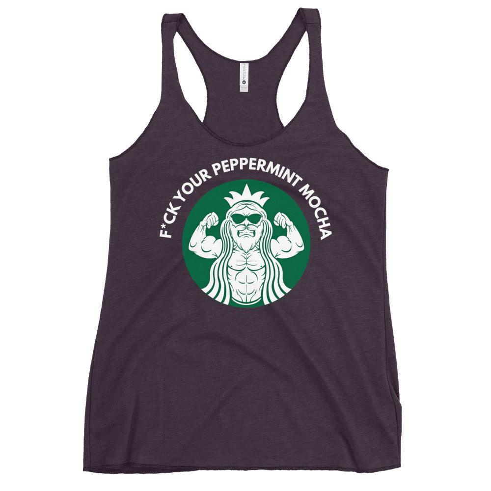 F*ck Your Peppermint Mocha Women's Racerback Tank