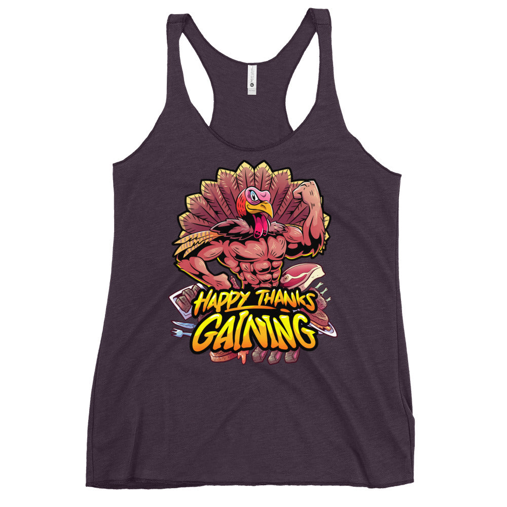 Thanks Gaining Women's Racerback Tank