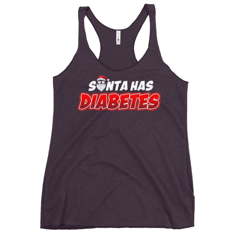 Santa Has Diabetes Women's Racerback Tank