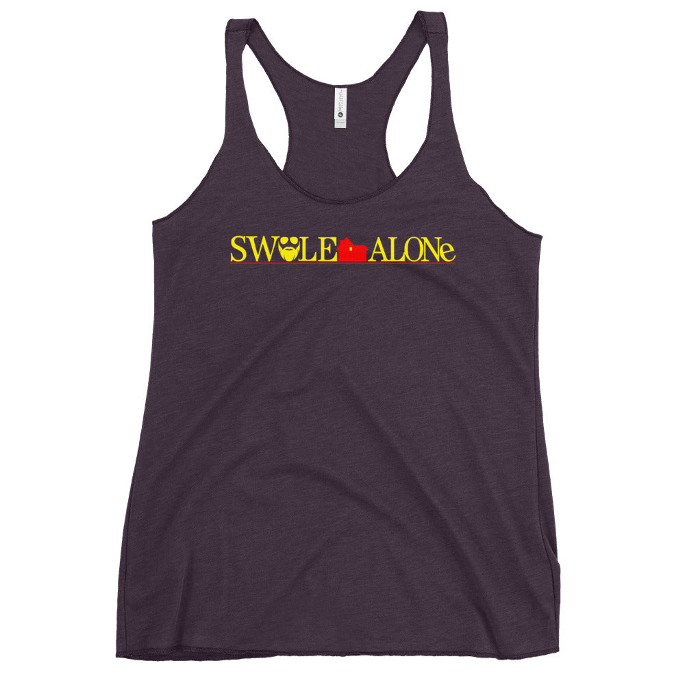 Swole Alone (Logo) Women's Racerback Tank