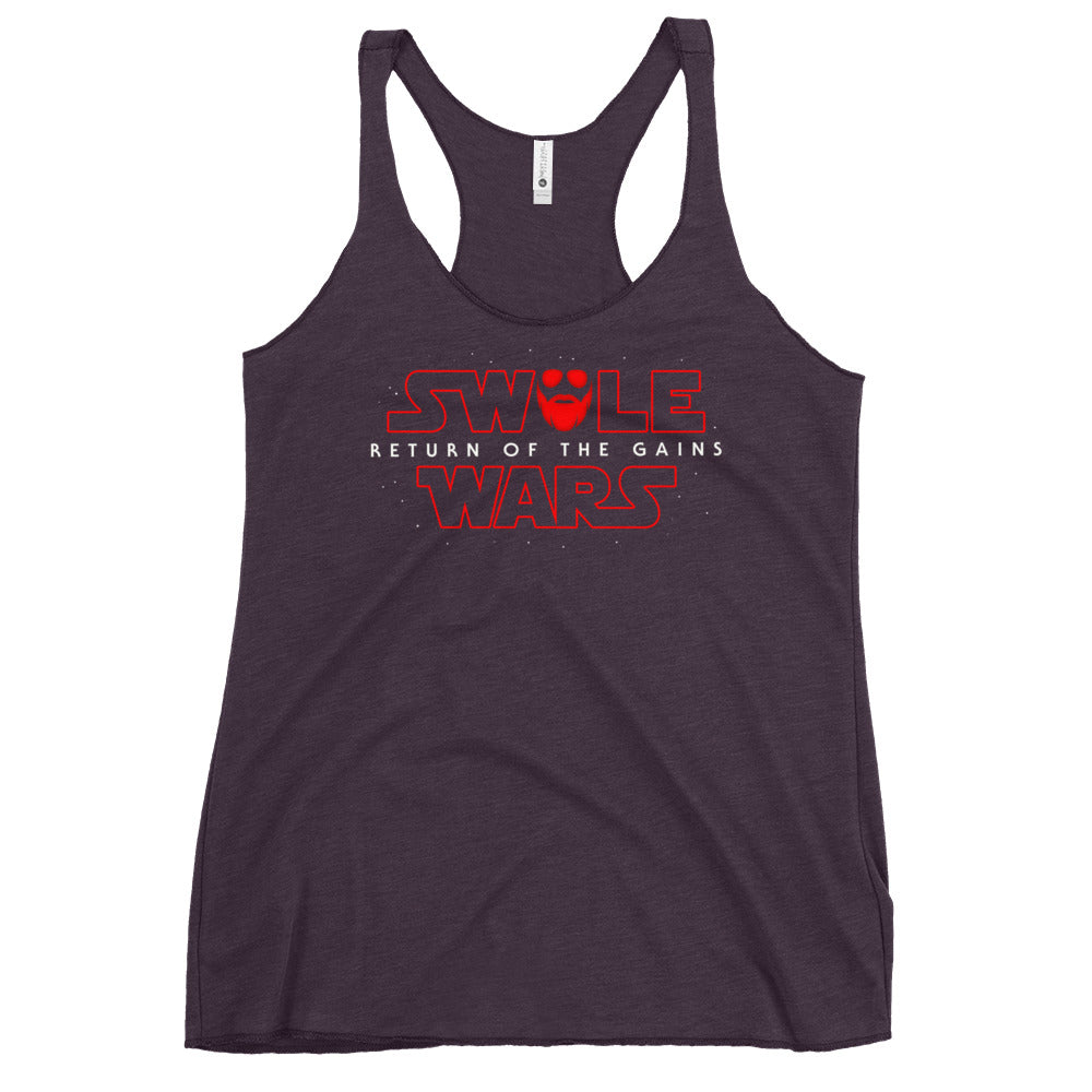 Swole Wars Red Women's Racerback Tank