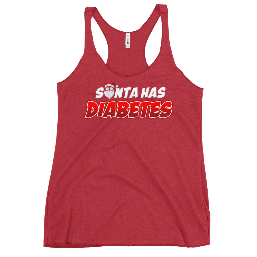 Santa Has Diabetes Women's Racerback Tank