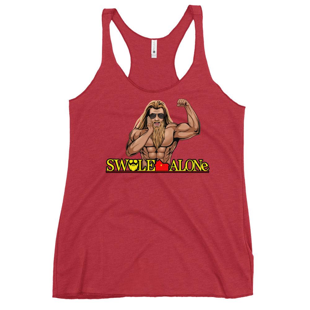 Swole Alone (Image) Women's Racerback Tank