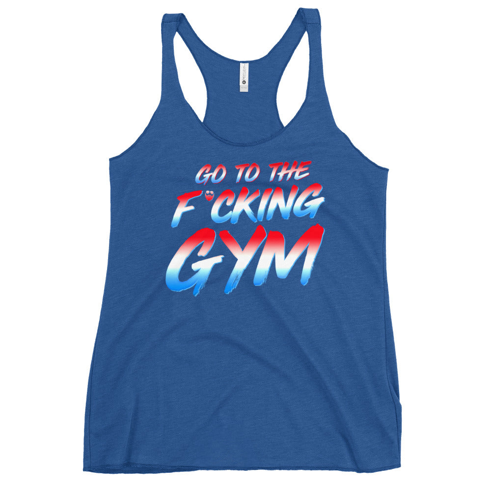 Go To The F*cking Gym USA Women's Racerback Tank