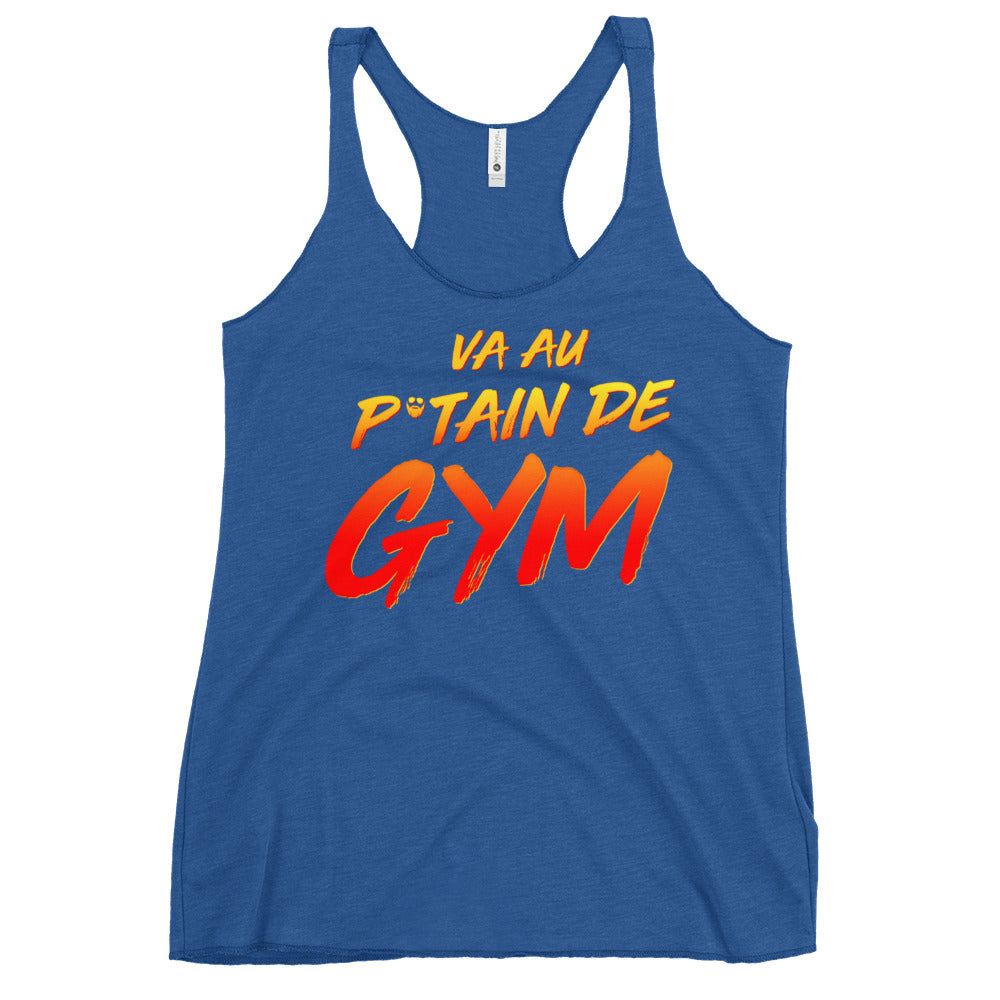 Va Au Putain De Gym Women's Racerback Tank