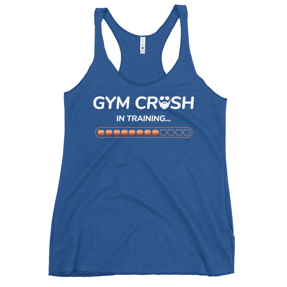 Gym Crush In Training (Peach) Women's Racerback Tank