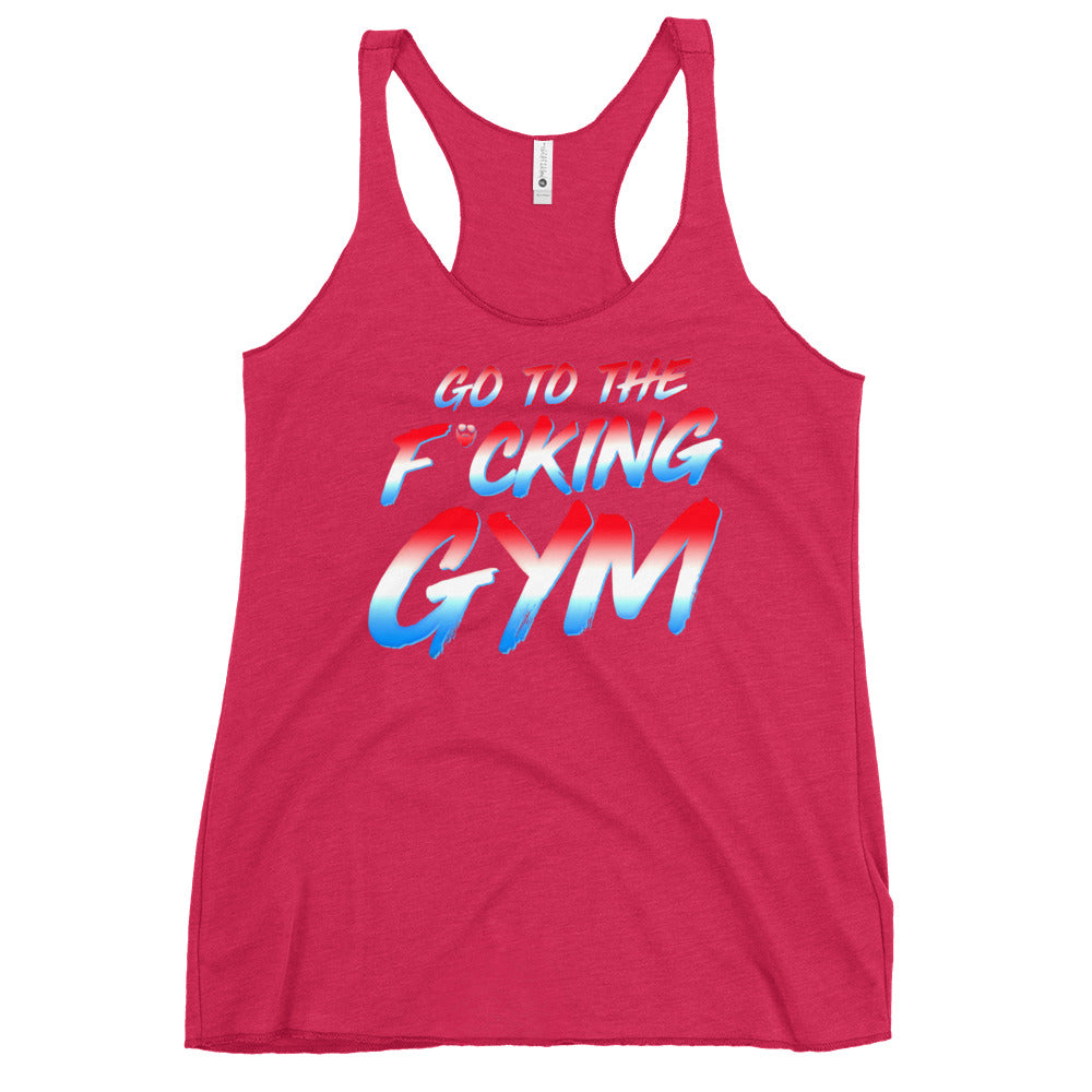 Go To The F*cking Gym USA Women's Racerback Tank