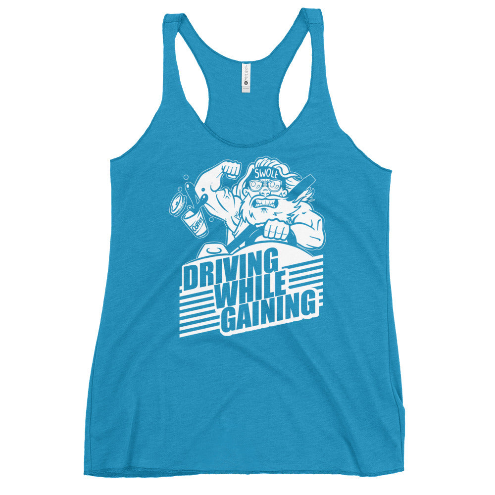 Driving While Gaining Women's Racerback Tank