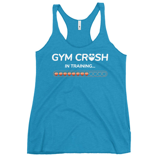 Gym Crush In Training (Peach) Women's Racerback Tank